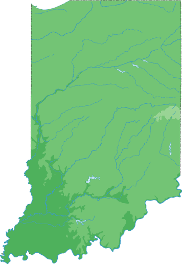 Indiana topo map